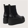 Marco Moreo Vale Stretch Toe Cap Boot - Black Leather